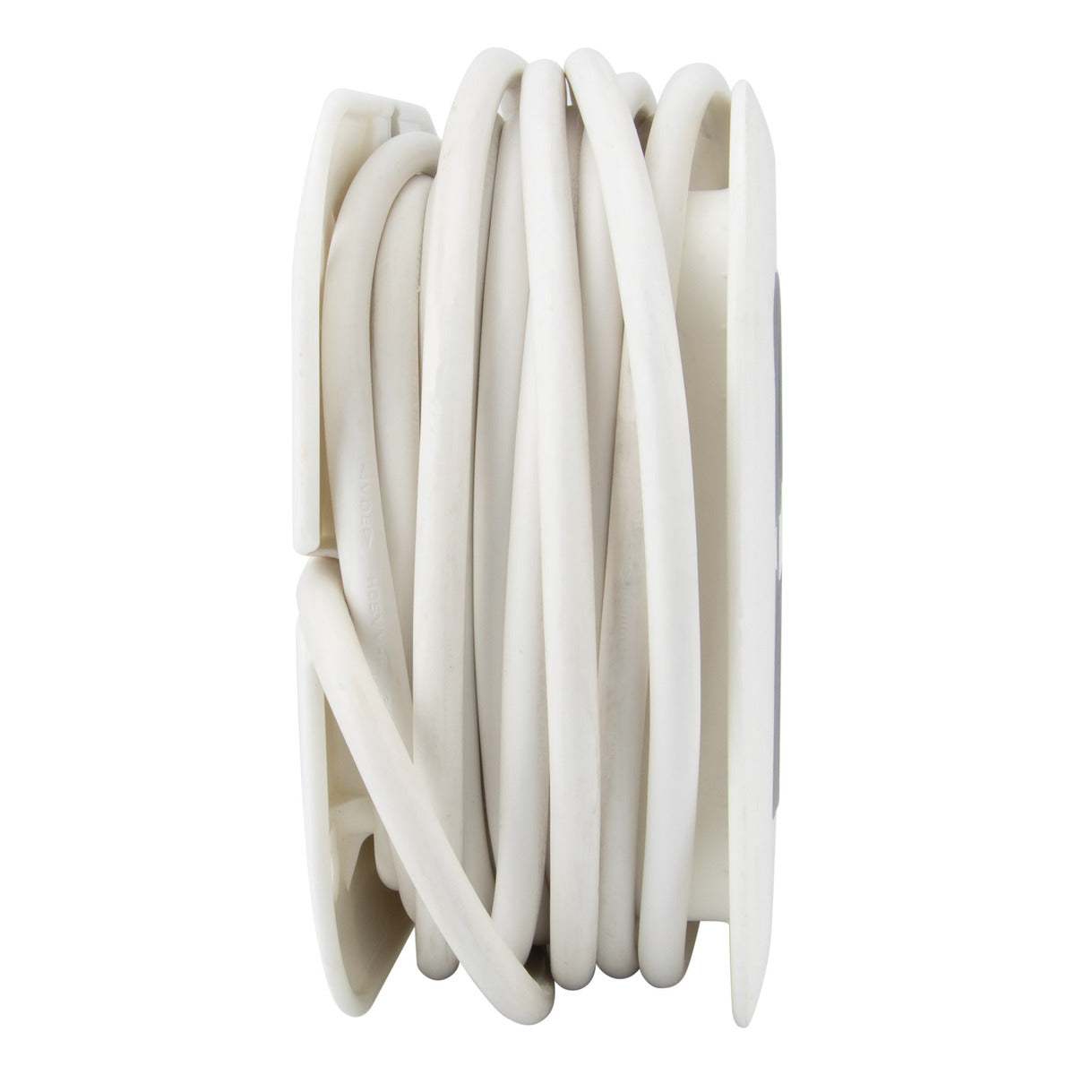 Enrouleur domestique 3 prises Schuko + 2 USB 2,4A 7m - Blanc - Zenitech