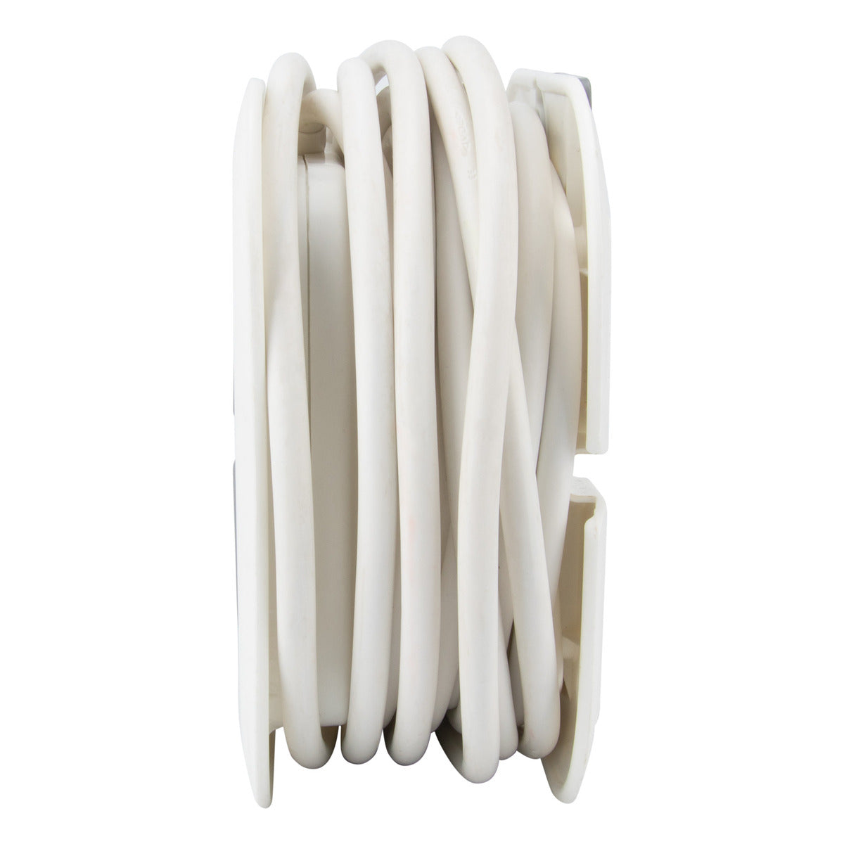 Enrouleur domestique 3 prises Schuko + 2 USB 2,4A 7m - Blanc - Zenitech