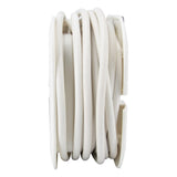 Enrouleur domestique 3 prises Schuko + 2 USB 2,4A 7m - Blanc - Zenitech