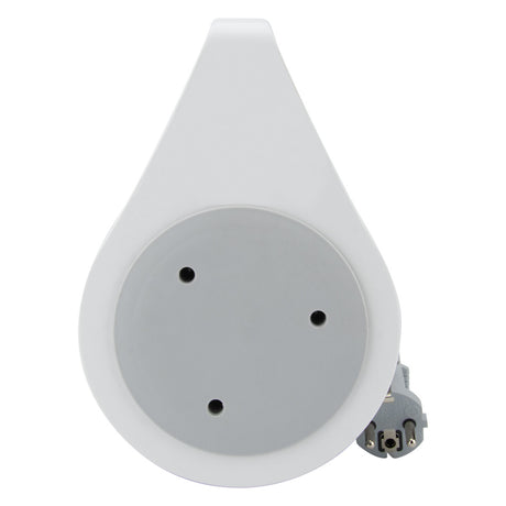 Enrouleur domestique Schuko 3 prises 7m - Gris - Zenitech