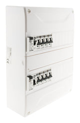 Coffret électrique pré-équipé 26 modules 2 rangées - 2x10A + 2x16A + 3x20A + 1x32A + 2 ID 40A - Novelec