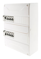 Coffret électrique pré-équipé 26 modules 2 rangées - 2x10A + 2x16A + 3x20A + 1x32A + 2 ID 40A - Novelec