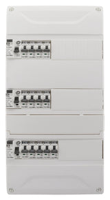 Coffret électrique pré-équipé 39 modules 3 rangées 3x10A + 5x16A + 4x20A + 1x32A + ID 40A/63A - Novelec