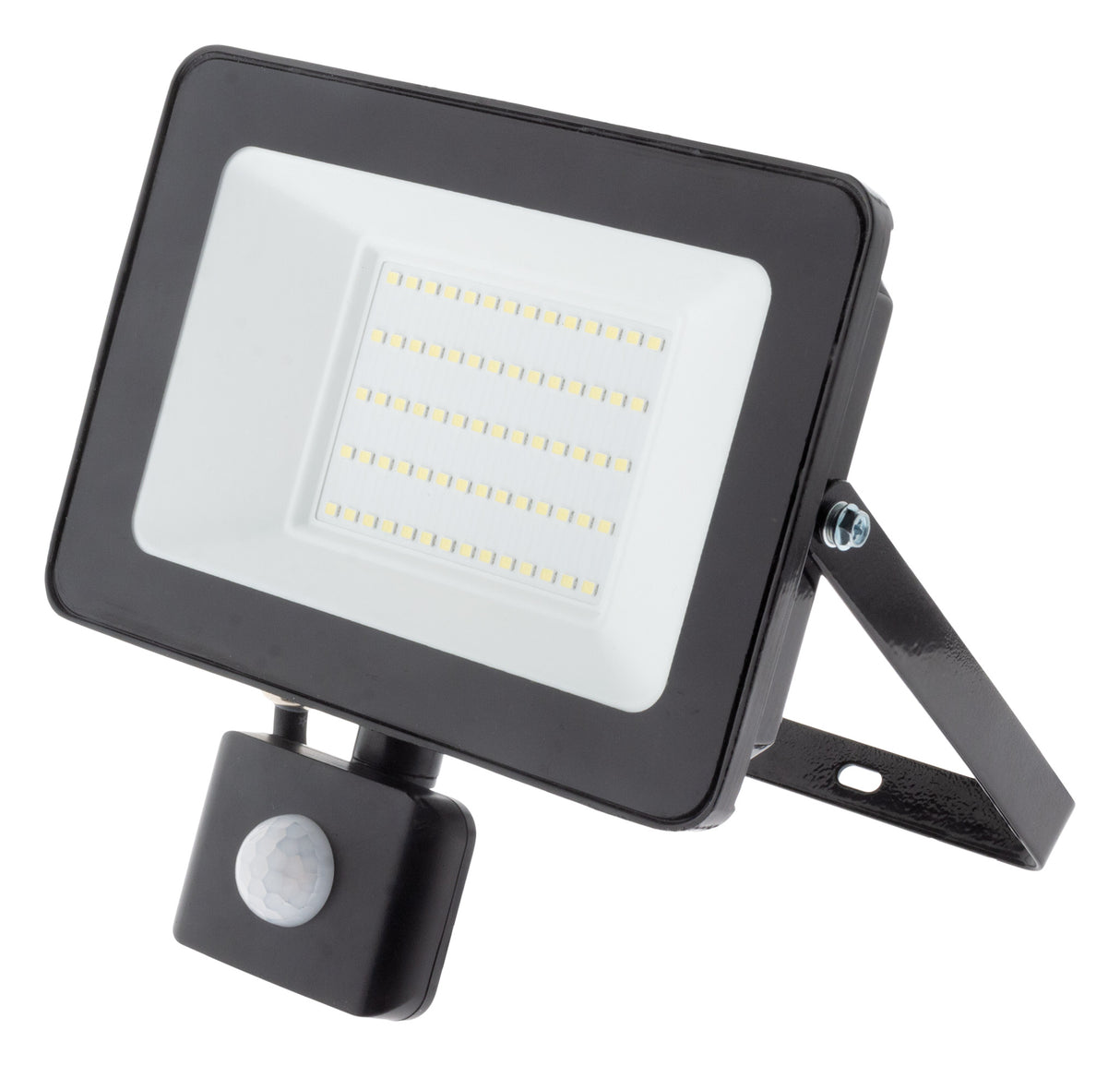 Projecteur LED de chantier - Technologie Sensor - 50W 5000lm IP44 6500K - Noir - Zenitech