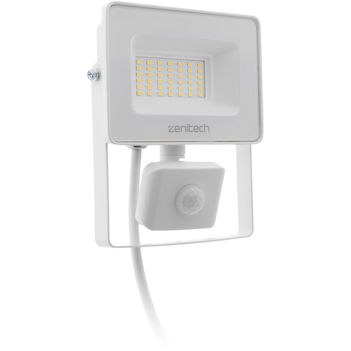 Projecteur LED de chantier - Technologie Sensor - 30W 3000lm IP44 6500K - Blanc - Zenitech