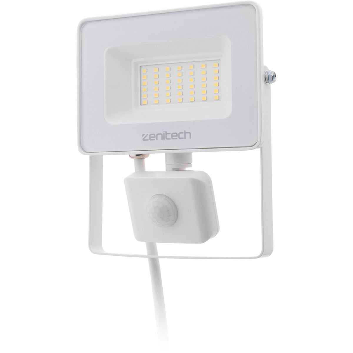 Projecteur LED de chantier - Technologie Sensor - 30W 3000lm IP44 6500K - Blanc - Zenitech