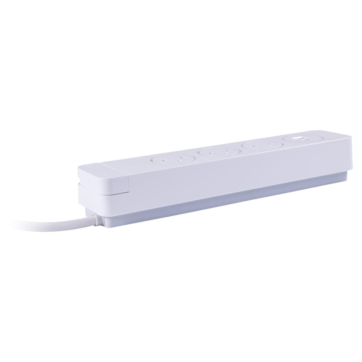 Multiprise 3/5 prises 16A 2P+T + 2USB - Easy Eject - Mantéa Otio