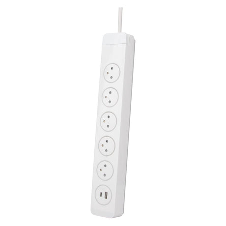 Multiprise 3/5 prises 16A 2P+T + 2USB - Easy Eject - Mantéa Otio