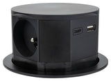 Bloc prise encastrable compacte 2P+T 16A + USB - Otio