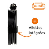 Bloc multiprise nomade 4 prises dont 2 USB - Noir - Mundo - Zenitech