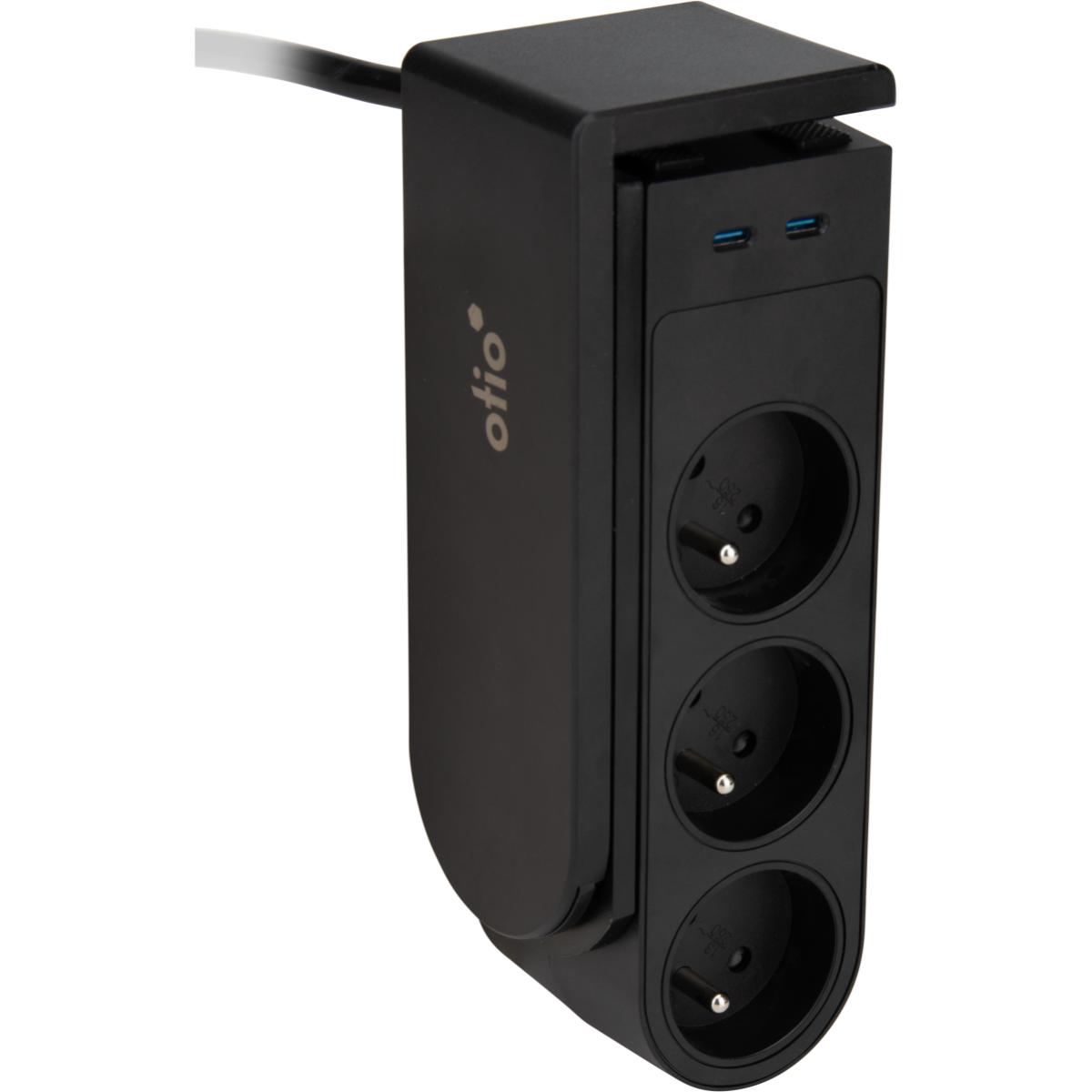 Bloc multiprise Gekko XL 5 prises + 2 USB-C PD 20W - Otio