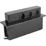 Multiprise encastrable 2/3 prises + 2USB - Otio