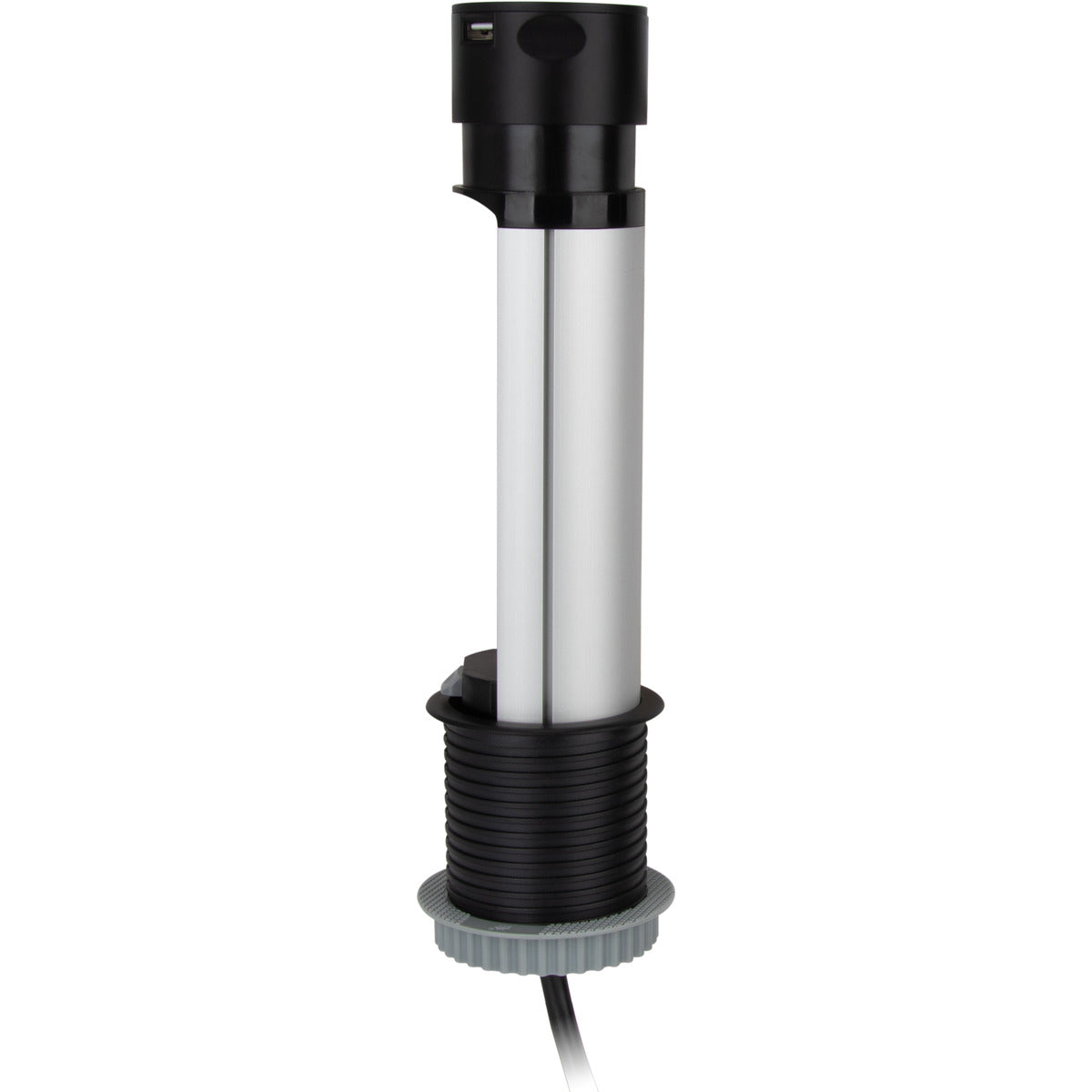 Multiprise escamotable 3x16A + 2 USB - Noir - Otio