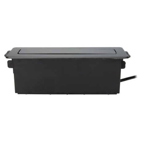 Multiprise rétractable 3 prises Schuko + 2 USB A+C - Noir - Zenitech