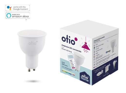 Spot LED connecté Bluetooth GU10 4W - Otio