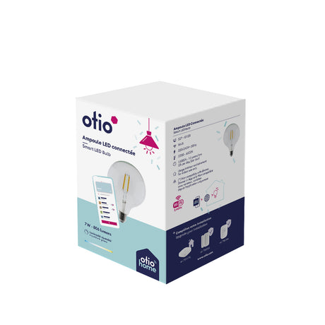 Ampoule WIFI ronde LED Design G125 E27 7W - Otio