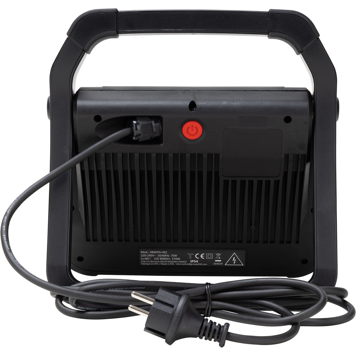 Projecteur de travail LED filaire professionnel jusqu'à 8000lm - IP54 - Protec