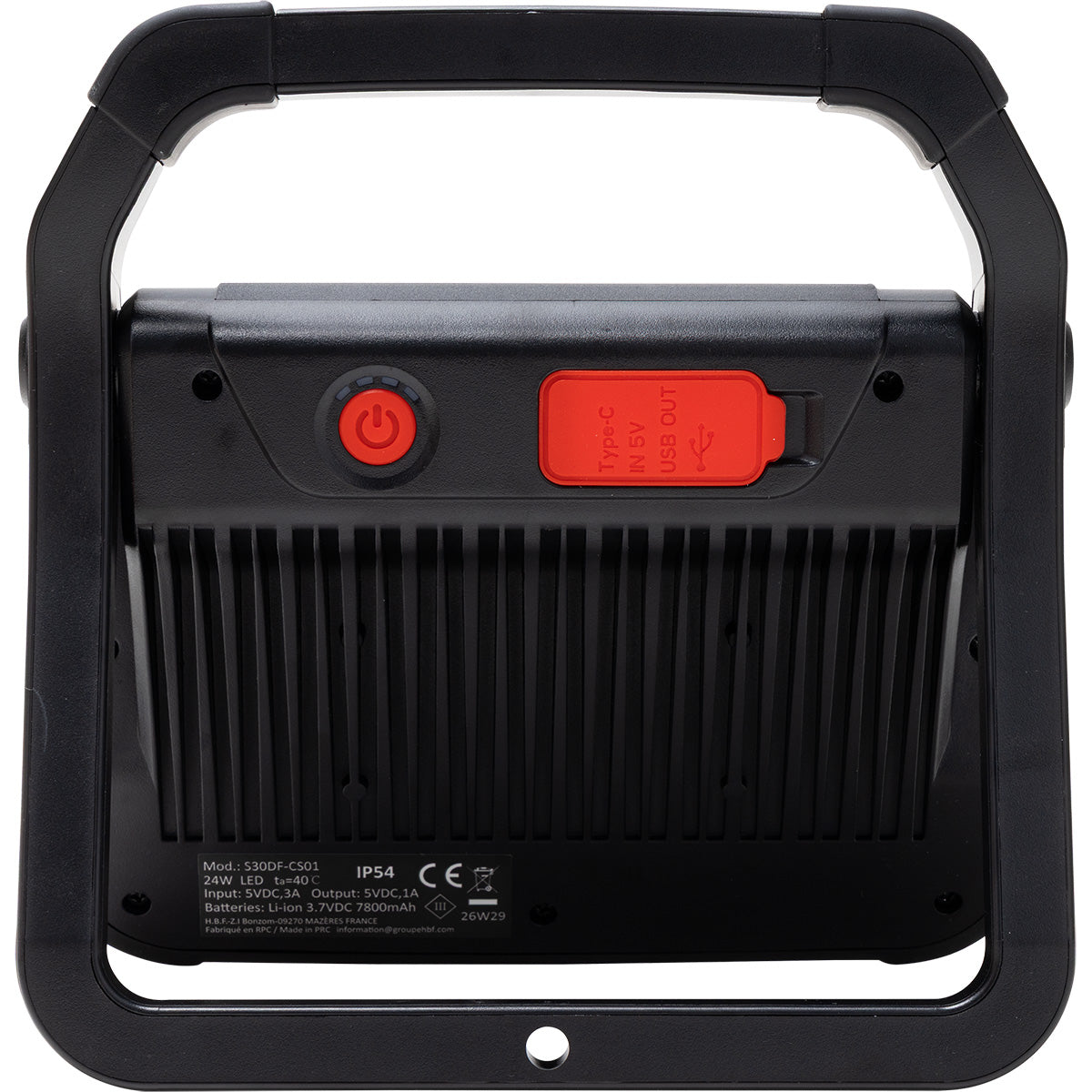 Projecteur LED rechargeable professionnel 1500 à 5000lm - 5700K - IP54 - Protec