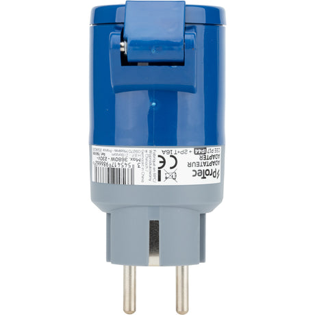 Adaptateur femelle CEE P17 vers mâle - caravane, camping cars - Protec