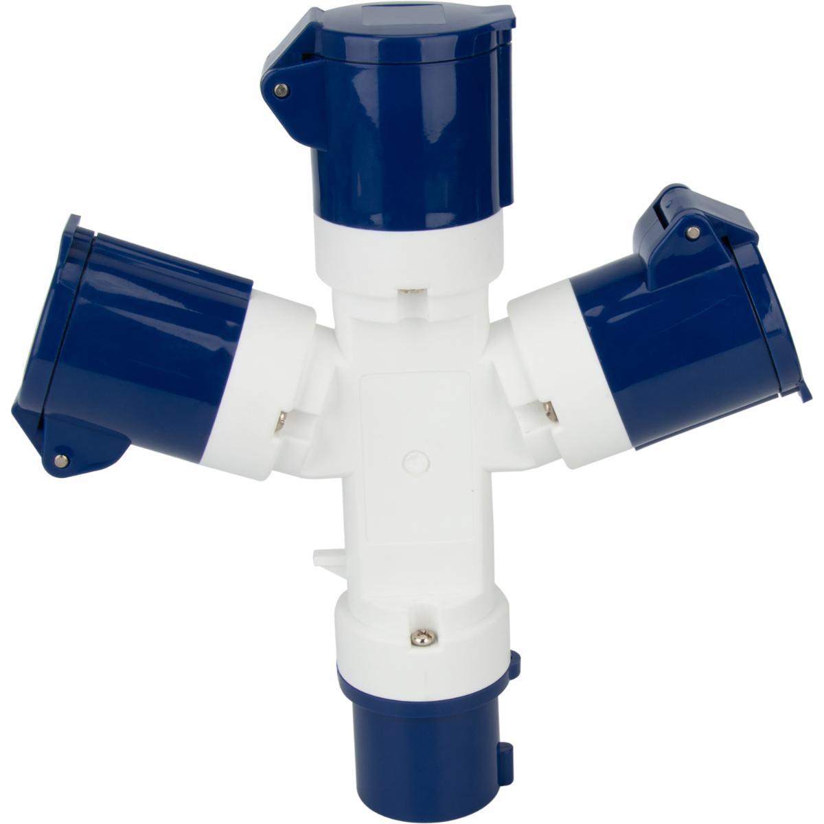 Adaptateur femelle 3xCEE17 / mâle CEE17 - Protec