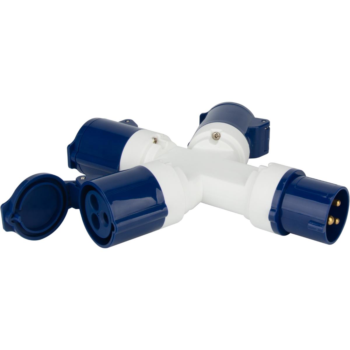 Adaptateur femelle 3xCEE17 / mâle CEE17 - Protec