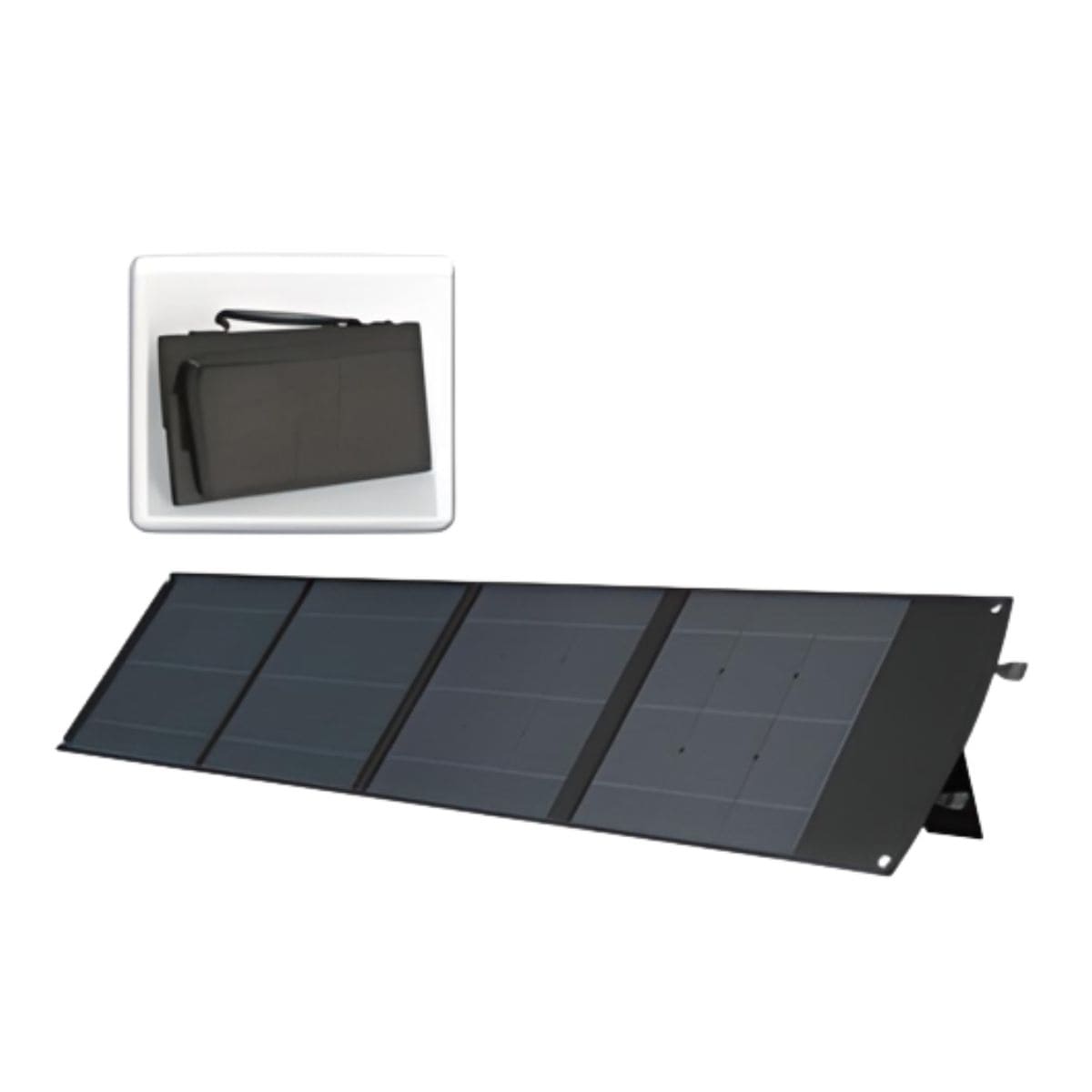 Panneau solaire portatif SolarTec 200 - 200w 18V 6.6A - 4 pans monocristallins - Port USB A-C - Câble DC - Protec