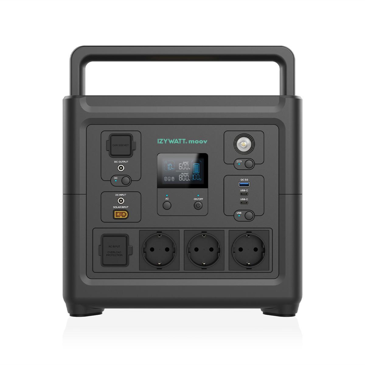 Station d'énergie nomade IZYWATT.moov - 835 Wh