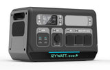 Station électrique portable IZYWATT.eco 2048Wh / 2200W + fonction injection réseau réglable 0-800W