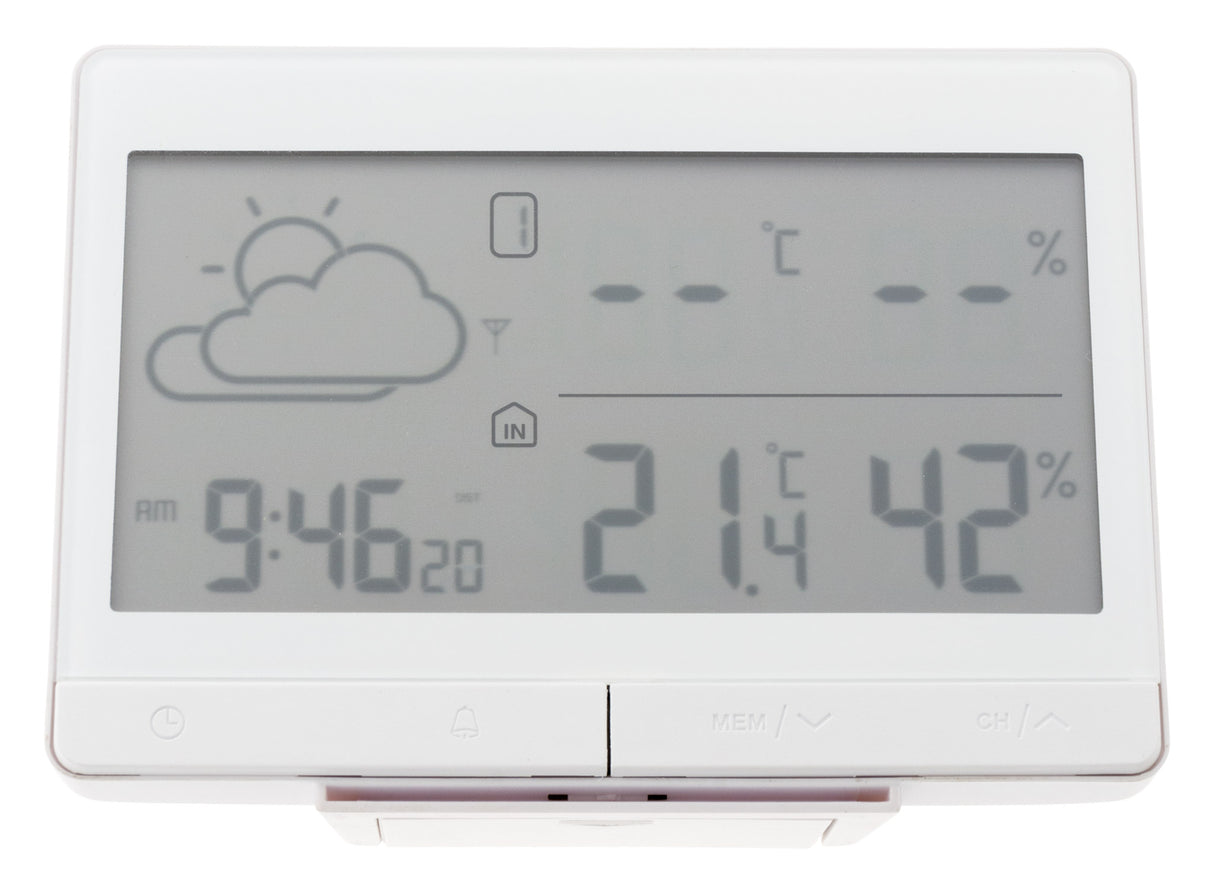 Station météo "L'élégante" avec capteur extérieur sans fil (IP44) - Otio