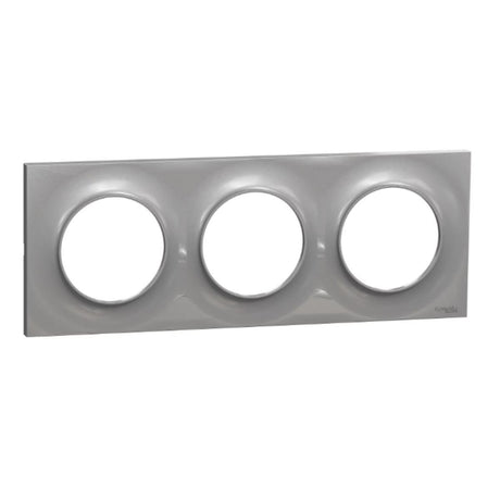 Plaque 3 postes H/V 71 mm - Odace Styl - Schneider