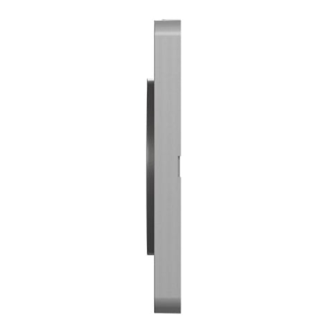 Plaque 3 postes entraxe 71mm aluminium - Odace Touch - Schneider