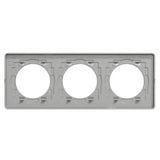 Plaque 3 postes entraxe 71mm - Odace Touch - Schneider