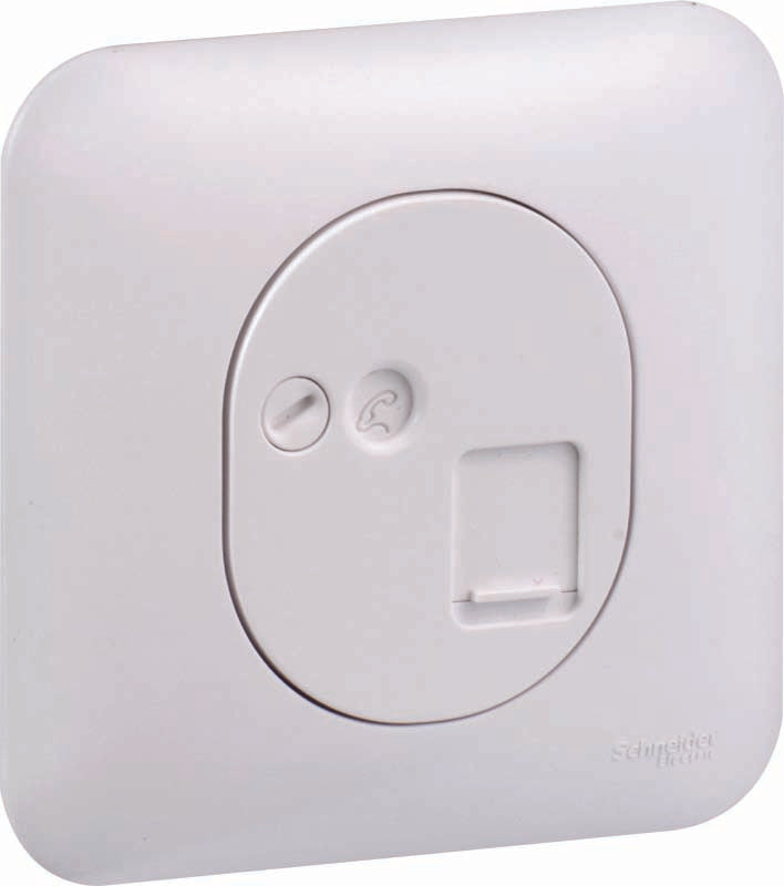 Ovalis - Prise RJ45, cat. 5e UTP - Blanc