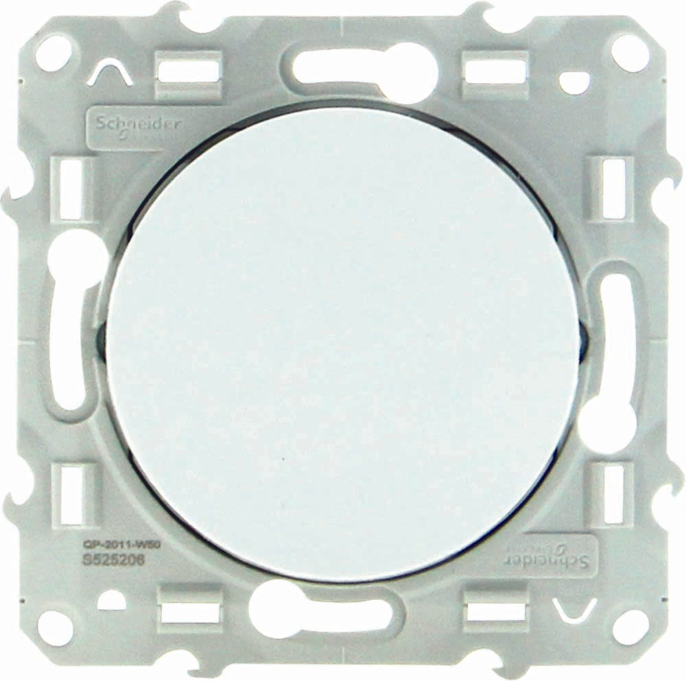 Bouton poussoir 10A à vis - Odace - Schneider