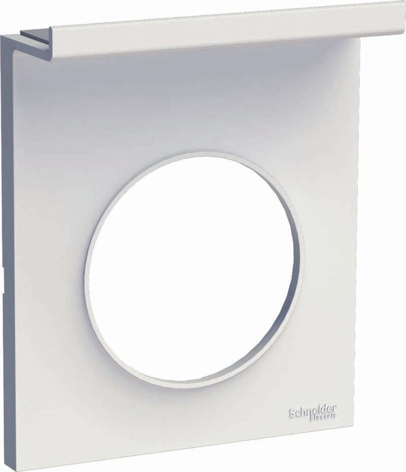 Plaque de finition 1P + support téléphone - Odace - Schneider