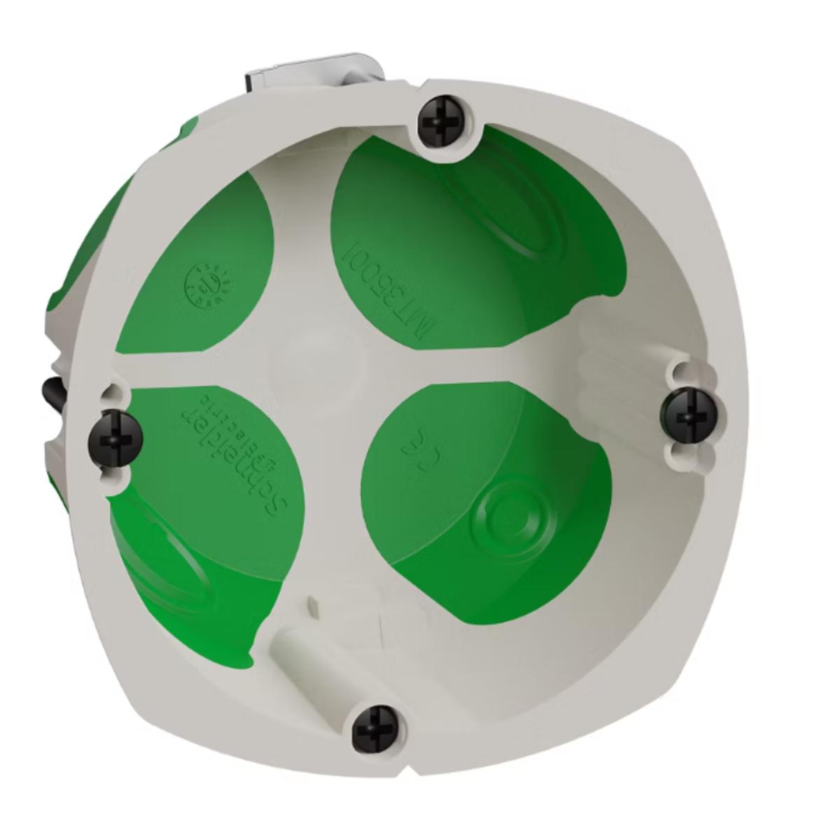 Boîte étanche Ø67mm prof. 40mm 1 poste - Multifix Air - Schneider