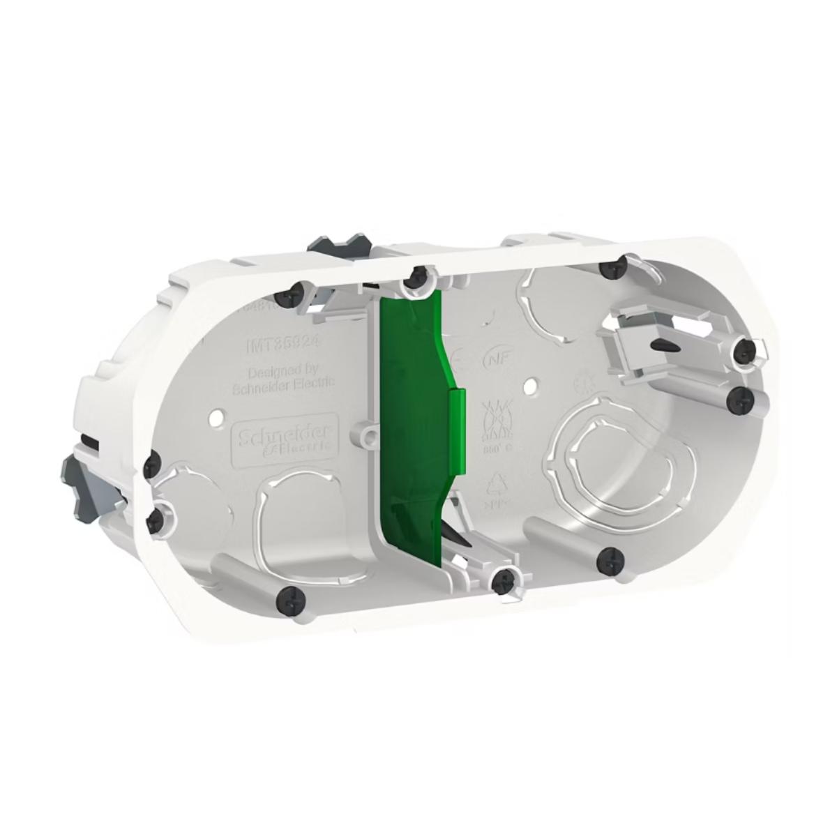 Boîte encastrement étanche 3 postes Ø39mm - Multifix Air - Schneider