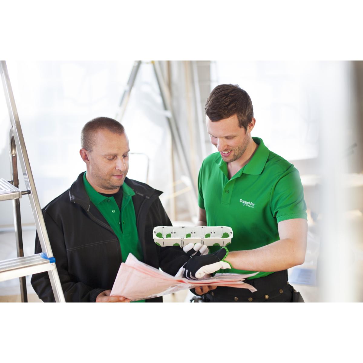 Boîte étanche Ø67mm prof. 47mm 1 poste - Multifix Air - Schneider