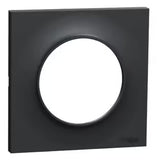 Plaque 1 poste anthracite horizontale/Verticale - Odace Styl - Schneider