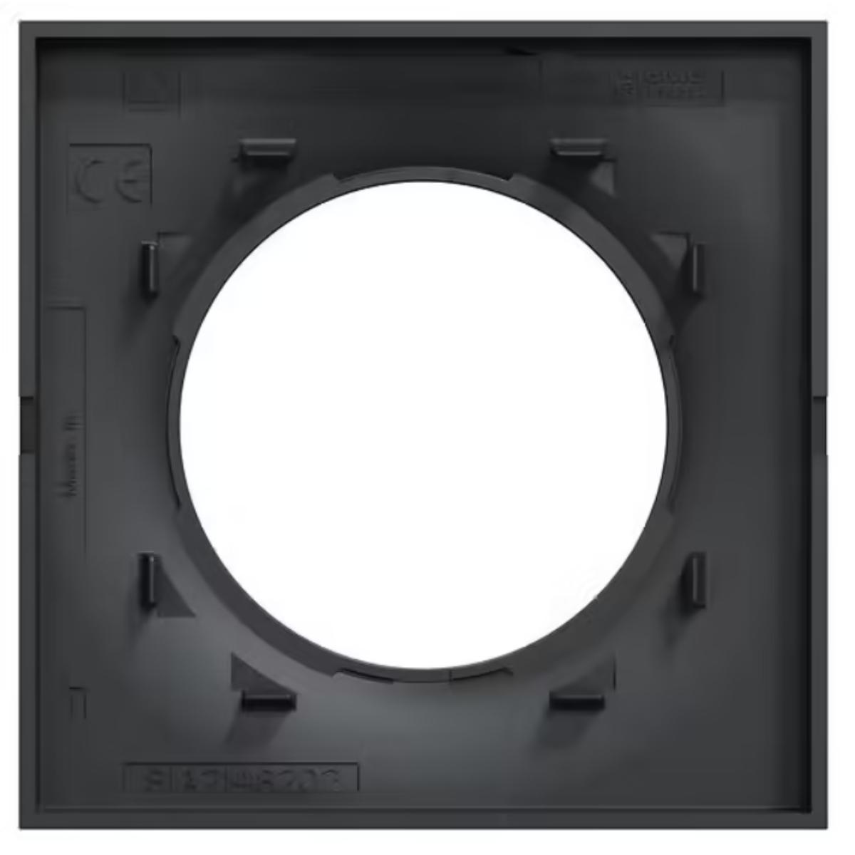 Plaque 1 poste anthracite horizontale/Verticale - Odace Styl - Schneider