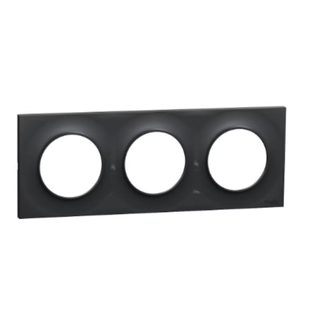 Plaque 3 postes H/V 71 mm - Odace Styl - Schneider