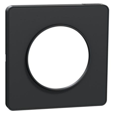 Plaque 1 poste anthracite - Odace Touch - Schneider