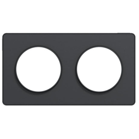 Plaque 2 postes H/V - Odace Touch - Schneider