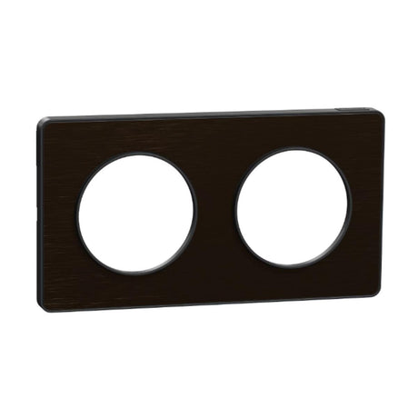 Plaque 2 postes H/V - Odace Touch - Schneider