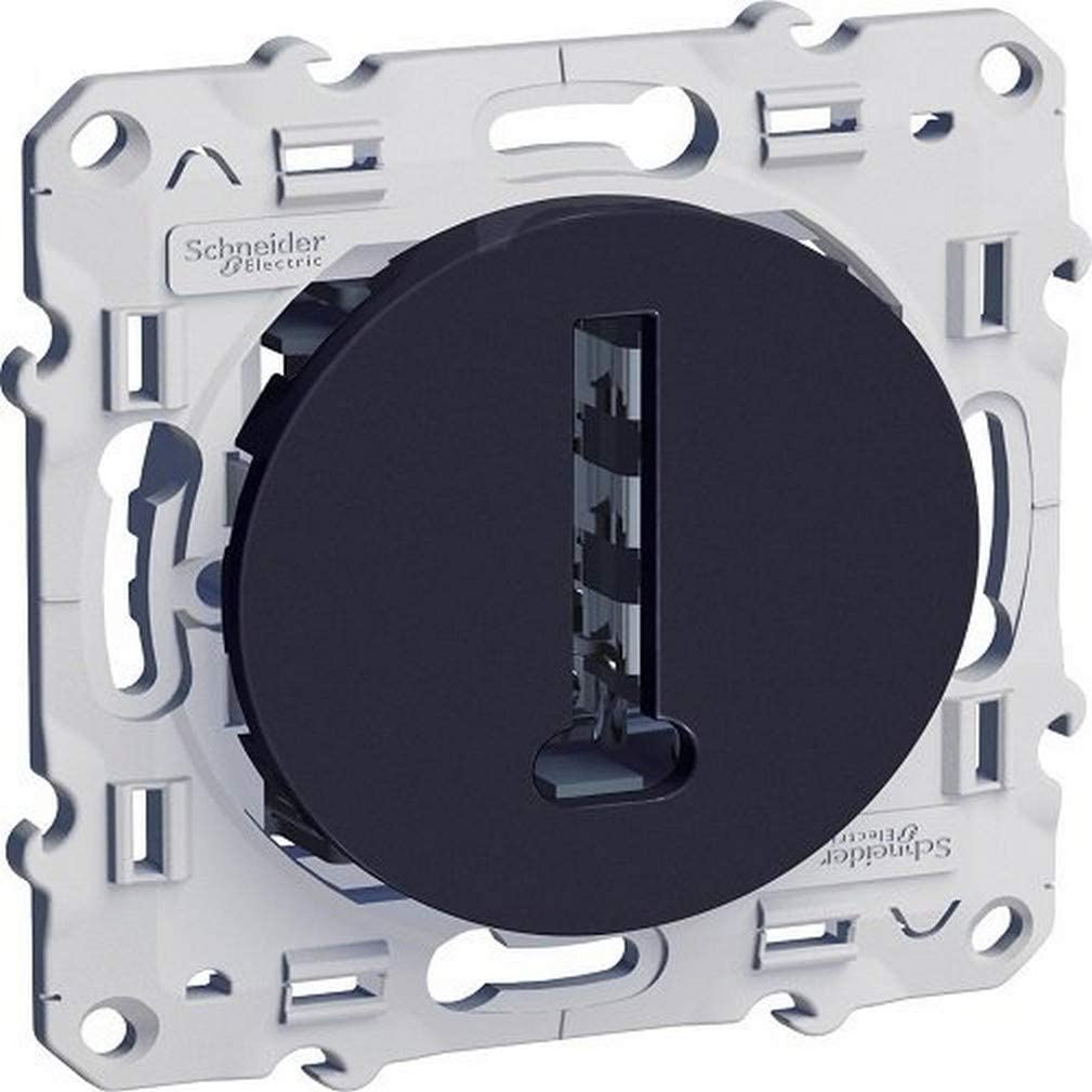 Prise téléphone en T 8 contacts à vis - Odace - Schneider