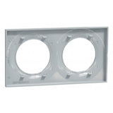 Plaque 2 postes H/V entraxe 71 mm - Odace Styl - Schneider