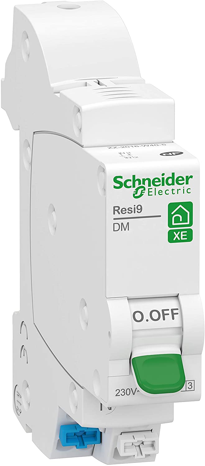 Disjoncteur automatique Rési9 1P+N (10A Courbe C/ 3kA) Gamme XE - Schneider