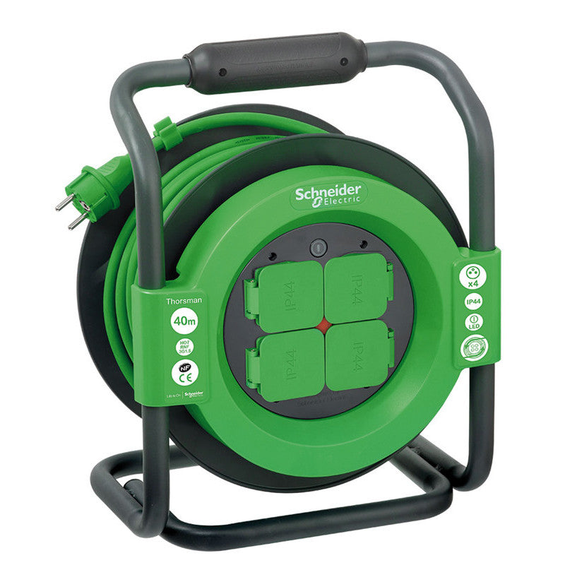 Enrouleur bricolage H07RNF 4 prises - Schneider
