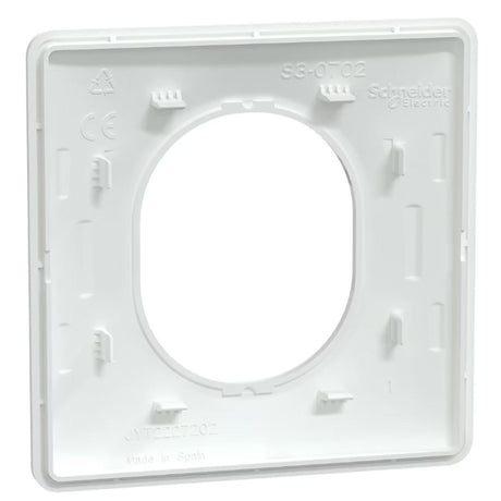 Plaque finition 1 poste Blanc - Ovalis - Schneider