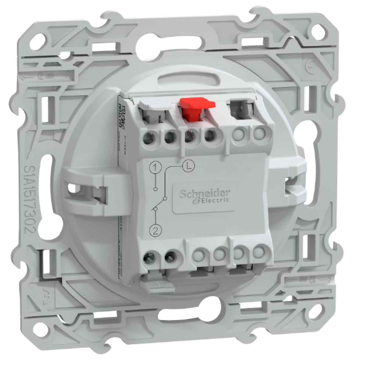 Interrupteur va-et-vient 10A Blanc encastré - Ovalis - Schneider